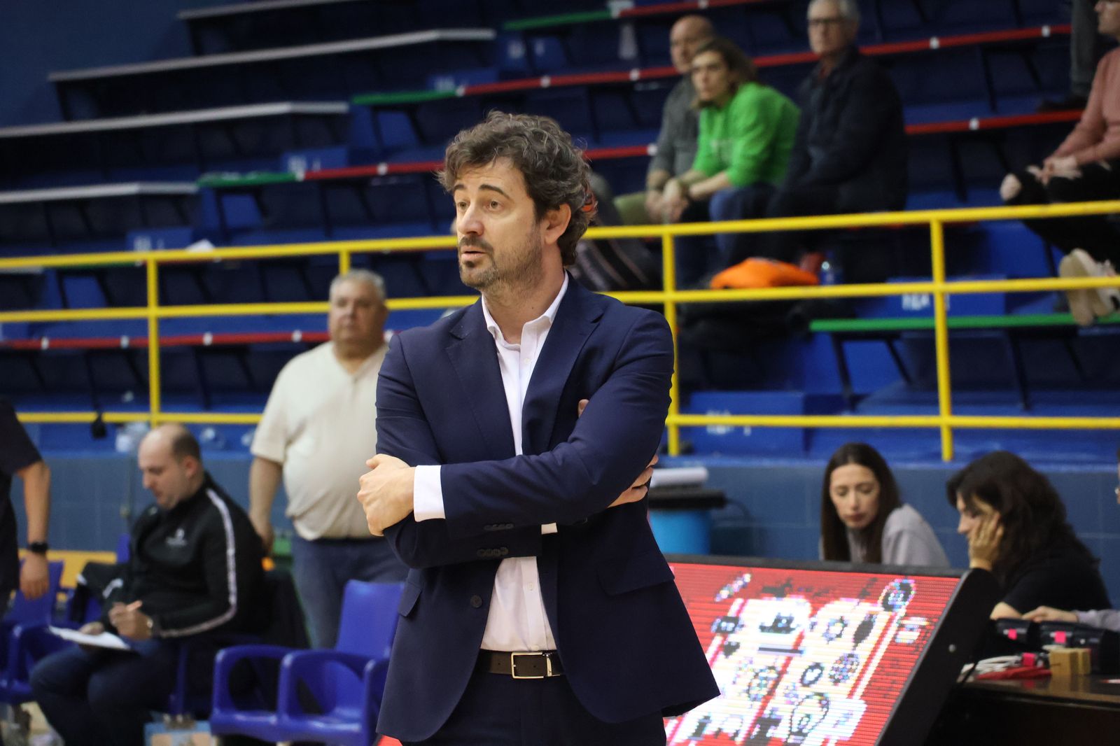 Ricardo Vasconcelos, entrenador CD Zamarat en un encuentro en el Ángel Nieto.