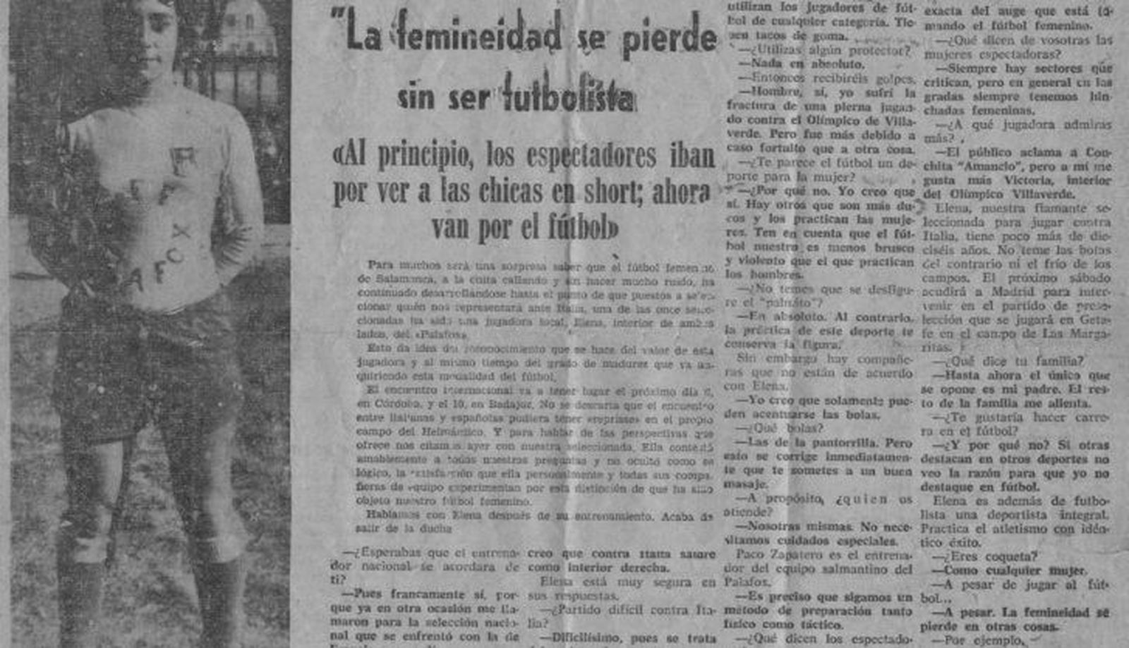 Recorte de prensa de la época | FOTO CEDIDA POR ELENA HERNANDO