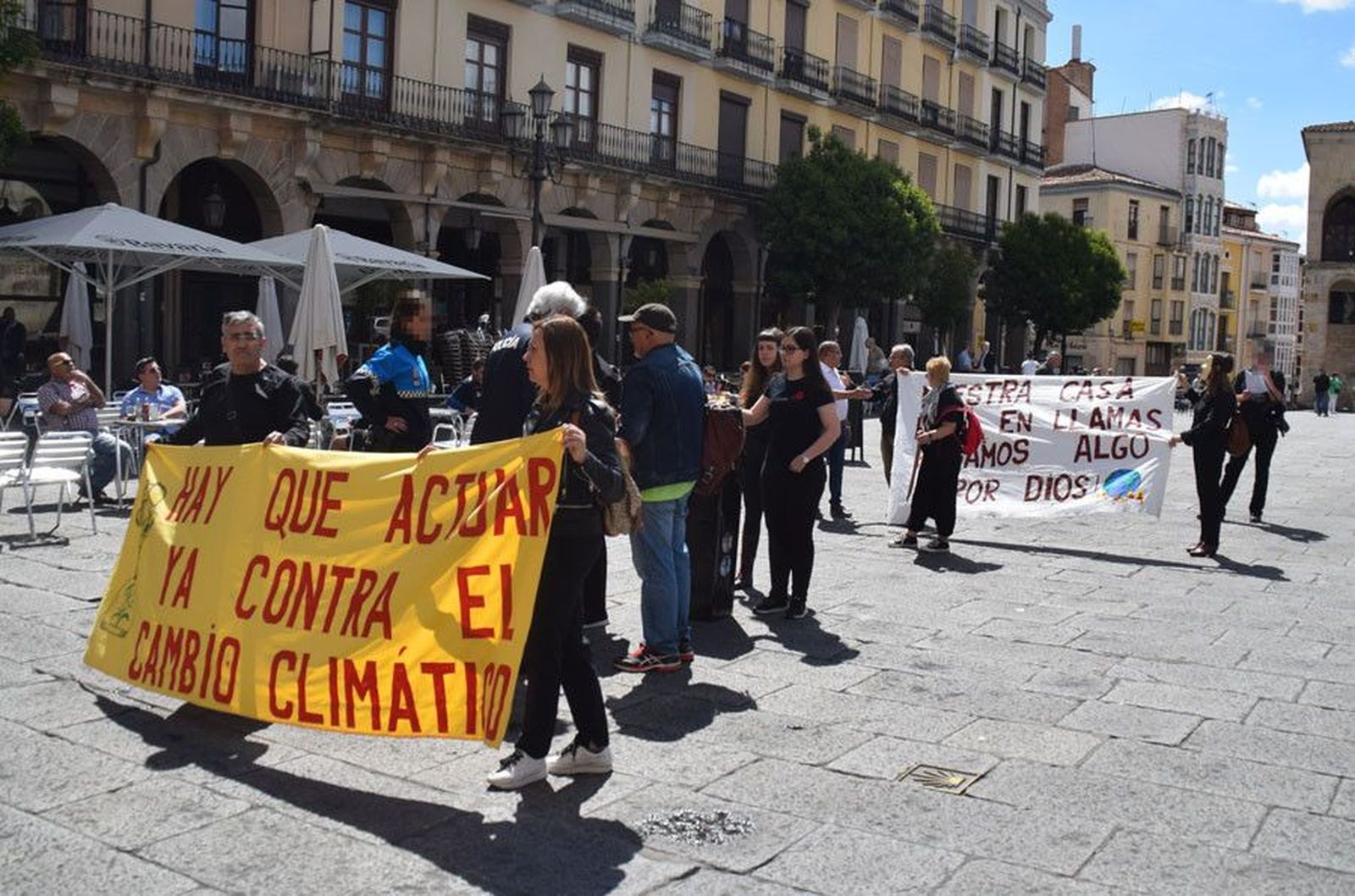 Anterior manifestación contra el cambio climático