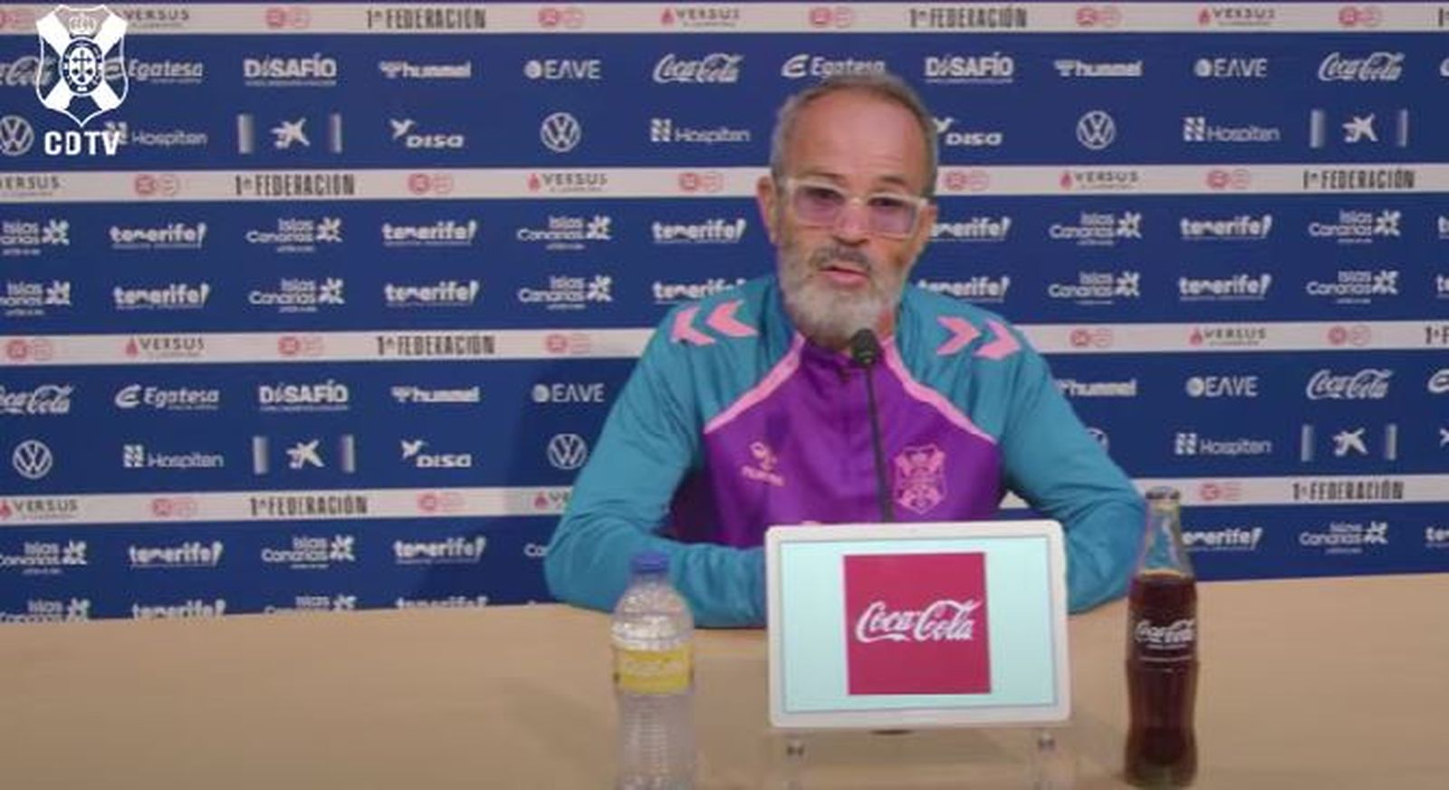 Álvaro Cervera, entrenador del CD Tenerife: “pase lo que pase el Zamora estará arriba”