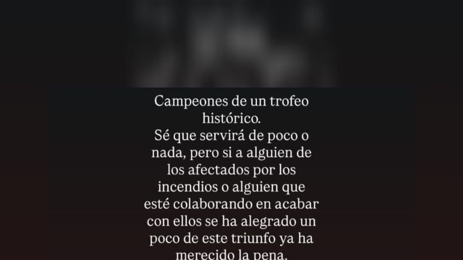 Mensaje de Carlos Ramos en sus redes sociales