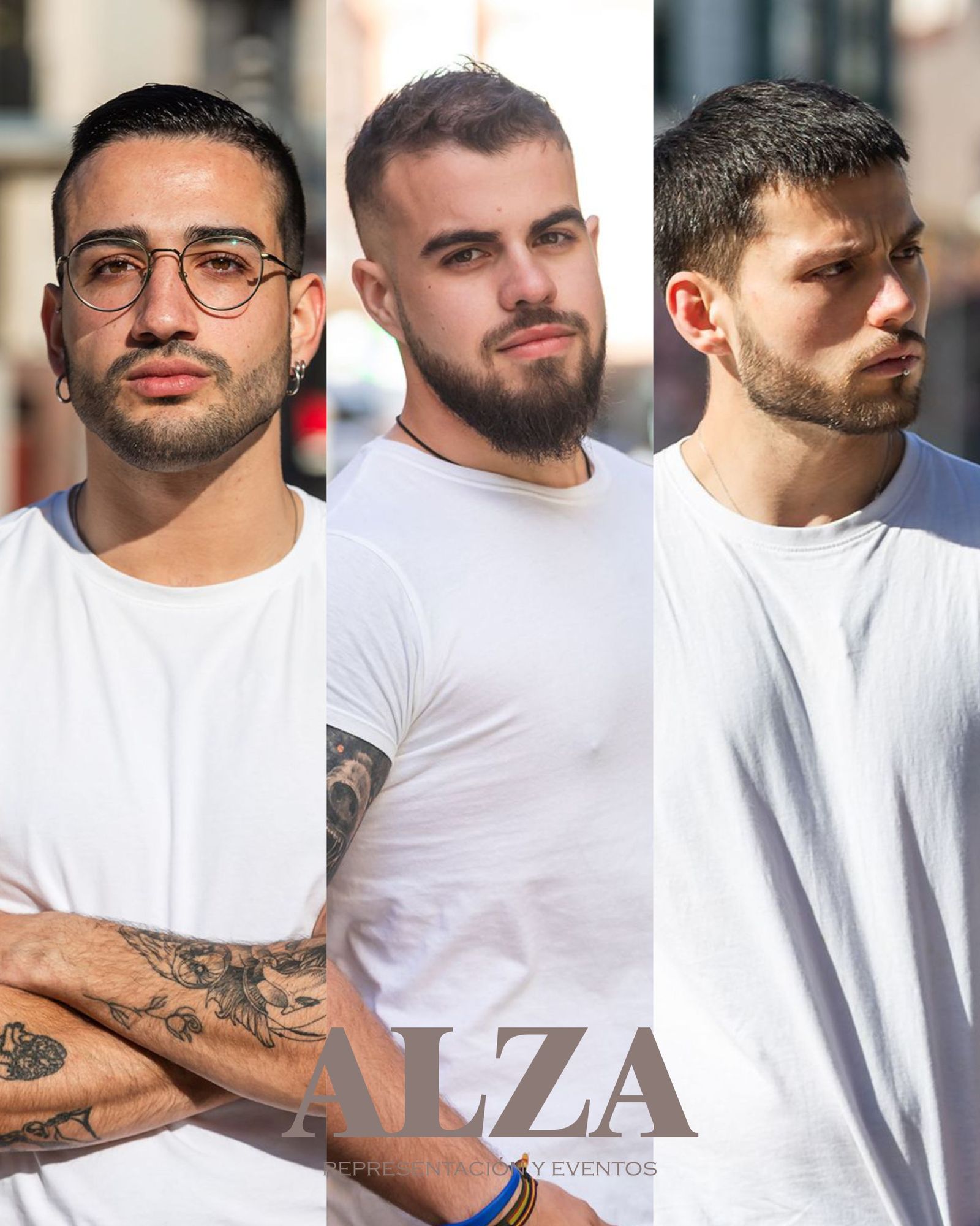 Los tres finalistas a Míster Zamora 2026