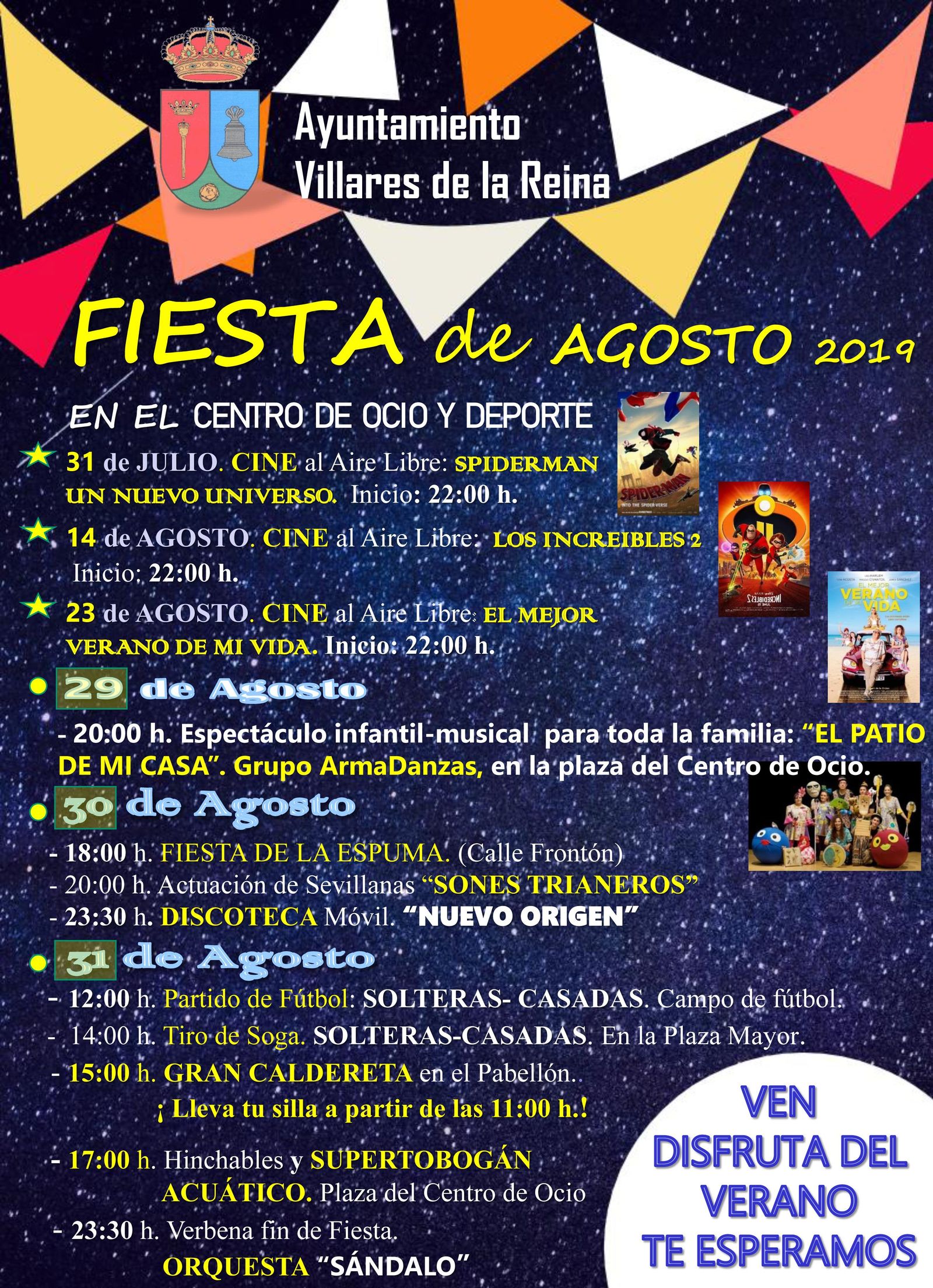 Cartel Fiesta Verano 2019