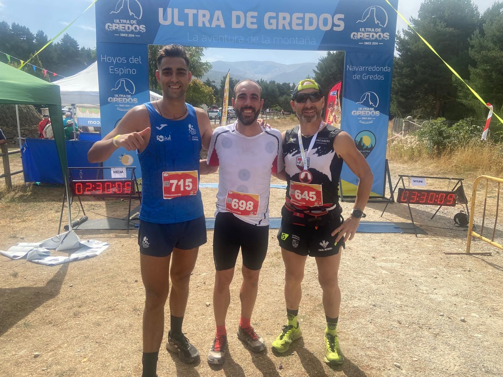 Manuel Martín Sampedro se sube al podio en Gredos como tercer clasificado en la media maratón