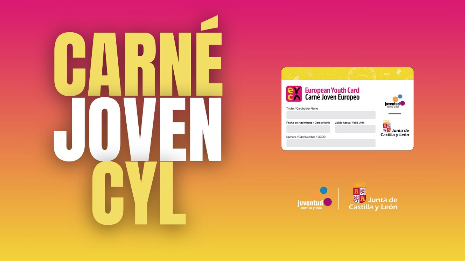 Carnet joven europeo. JCYL
