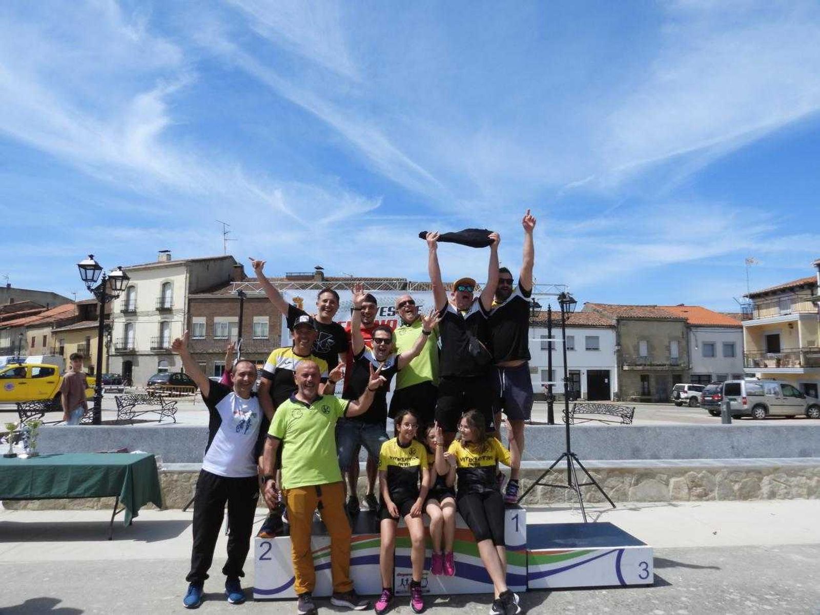 Podio en la III Inferno de BTT de Vilvestre