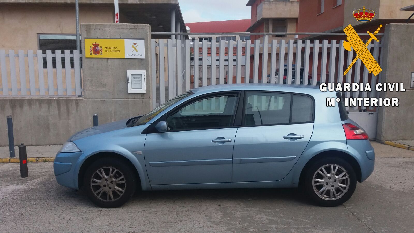 Vehículo aprehendido por la Guardia Civil durante la operación que permitió la detención de la pareja vecina de La Fuente de San Esteban