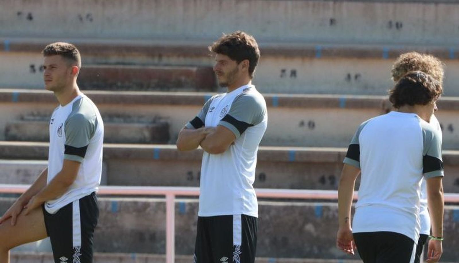 Amaro, en una sesión de entrenamiento en Las Pistas / FOTO SALAMANCA24HORAS.COM