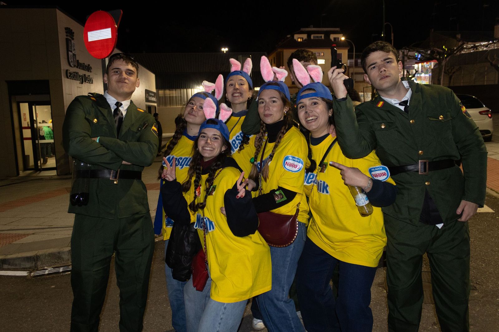 Salamanca de noche, sábado del Carnaval del Toro de Ciudad Rodrigo