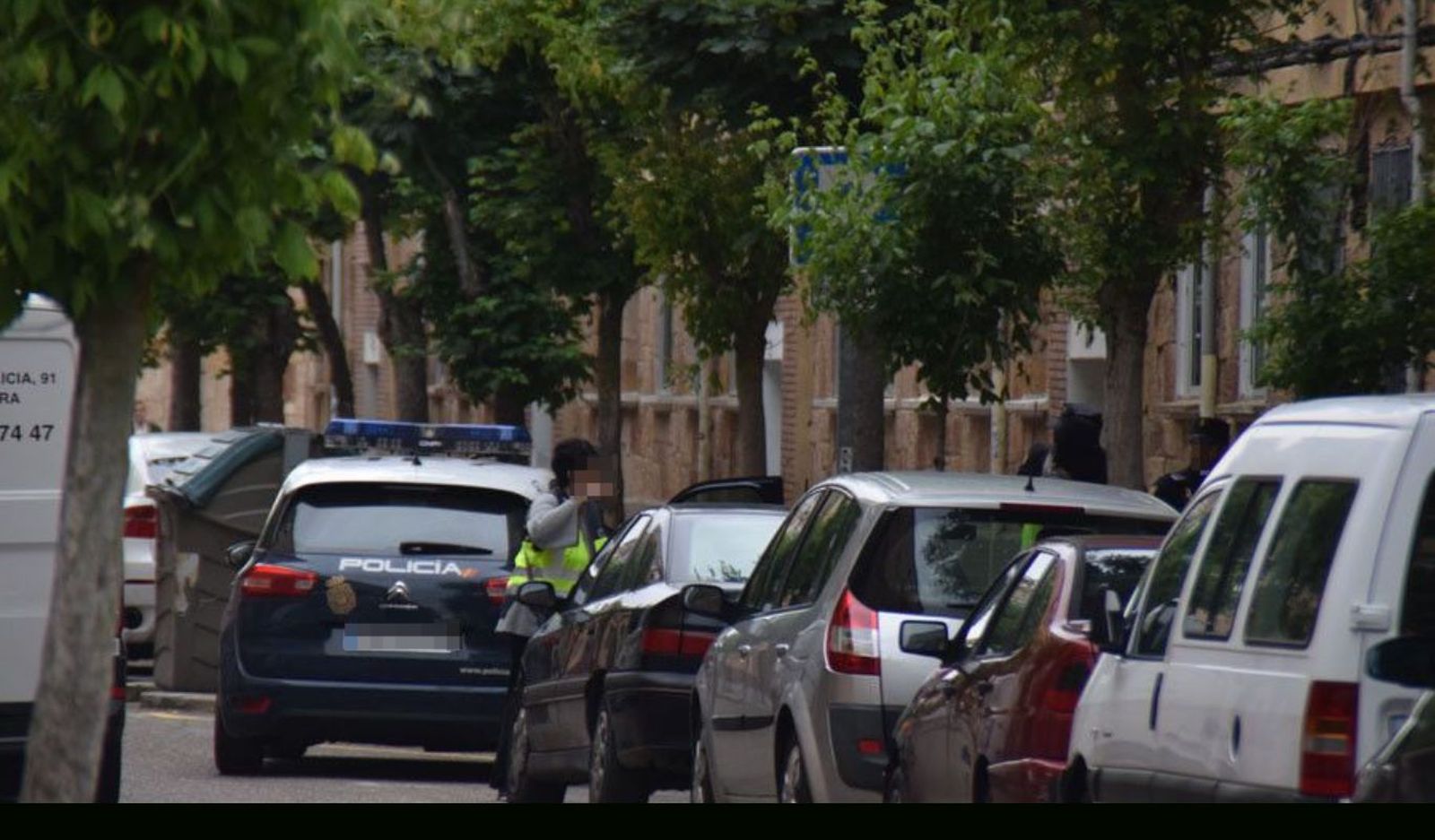 Policía Nacional en Los Bloques. Archivo