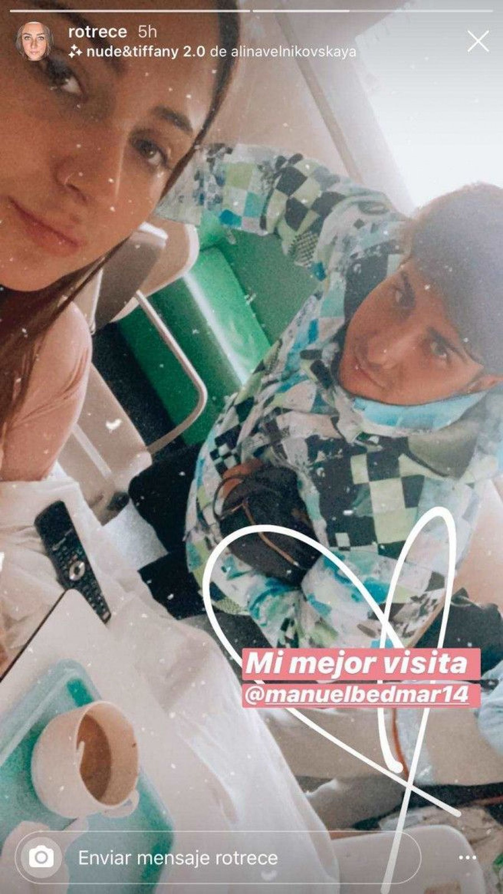 Rocio flores en el hospital