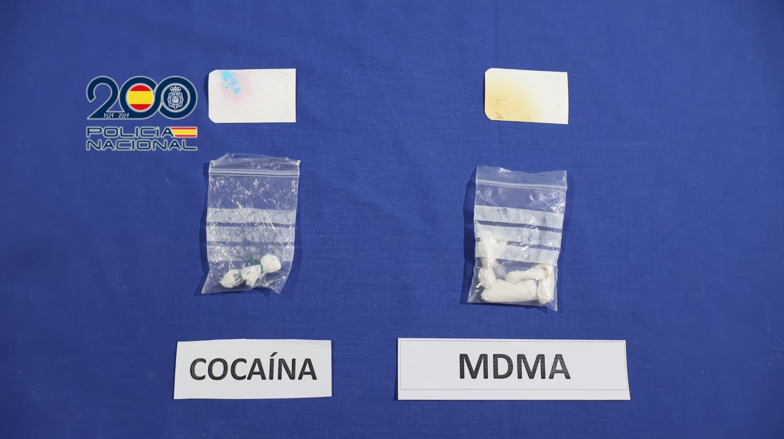 Material incautado por la Policía Nacional