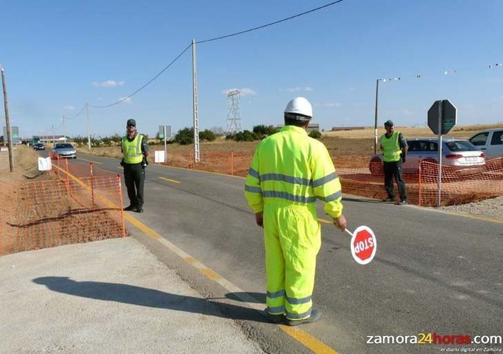 Trabajos de conservación de carreteras. Archivo