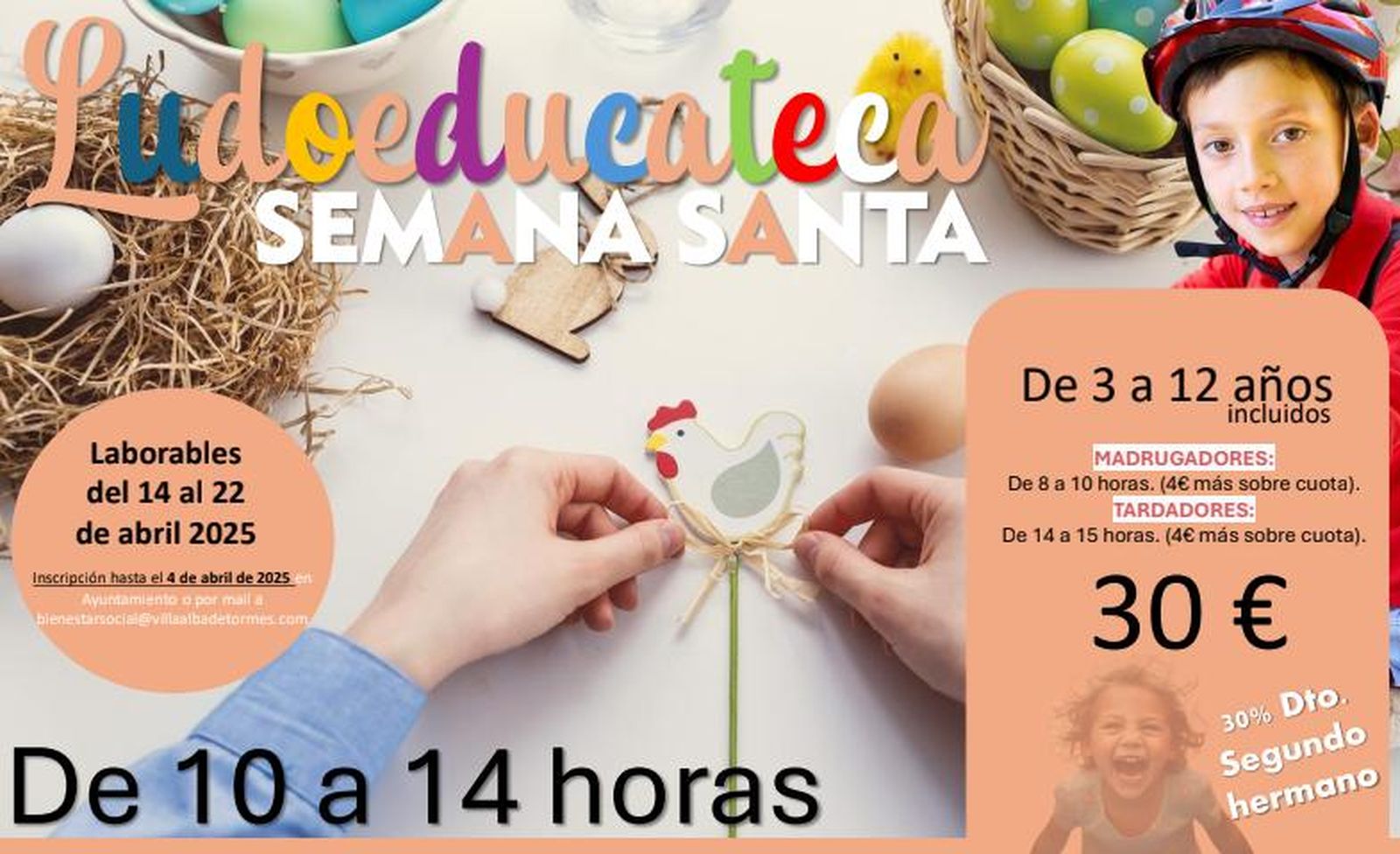 Ludoeducateca de Semana Santa en Alba de Tormes