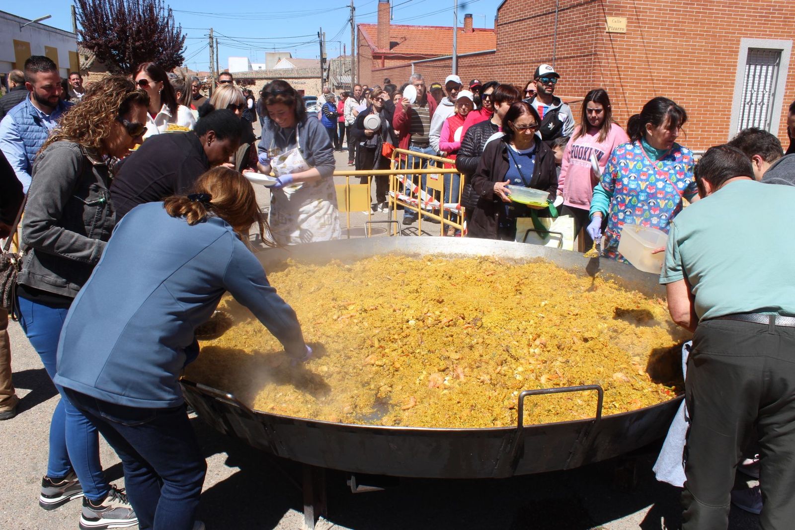 Paella en Villoria.