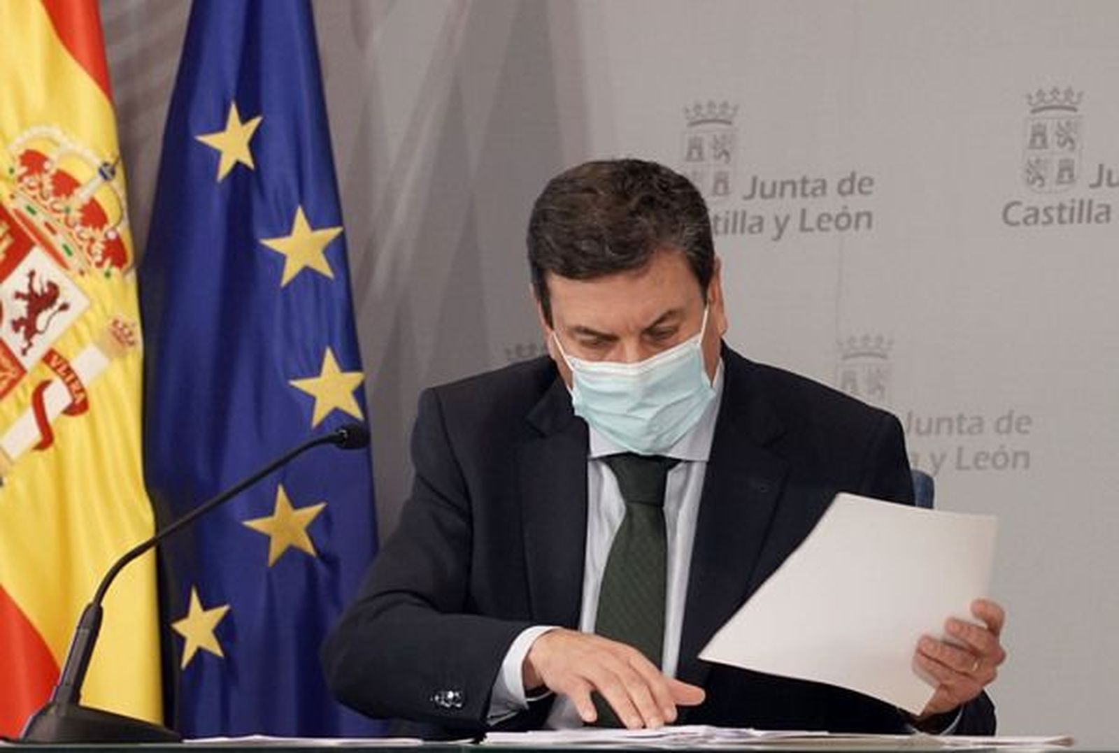 Carlos Fernández Carriedo, consejero de Economía y Hacienda y portavoz de la JCyL