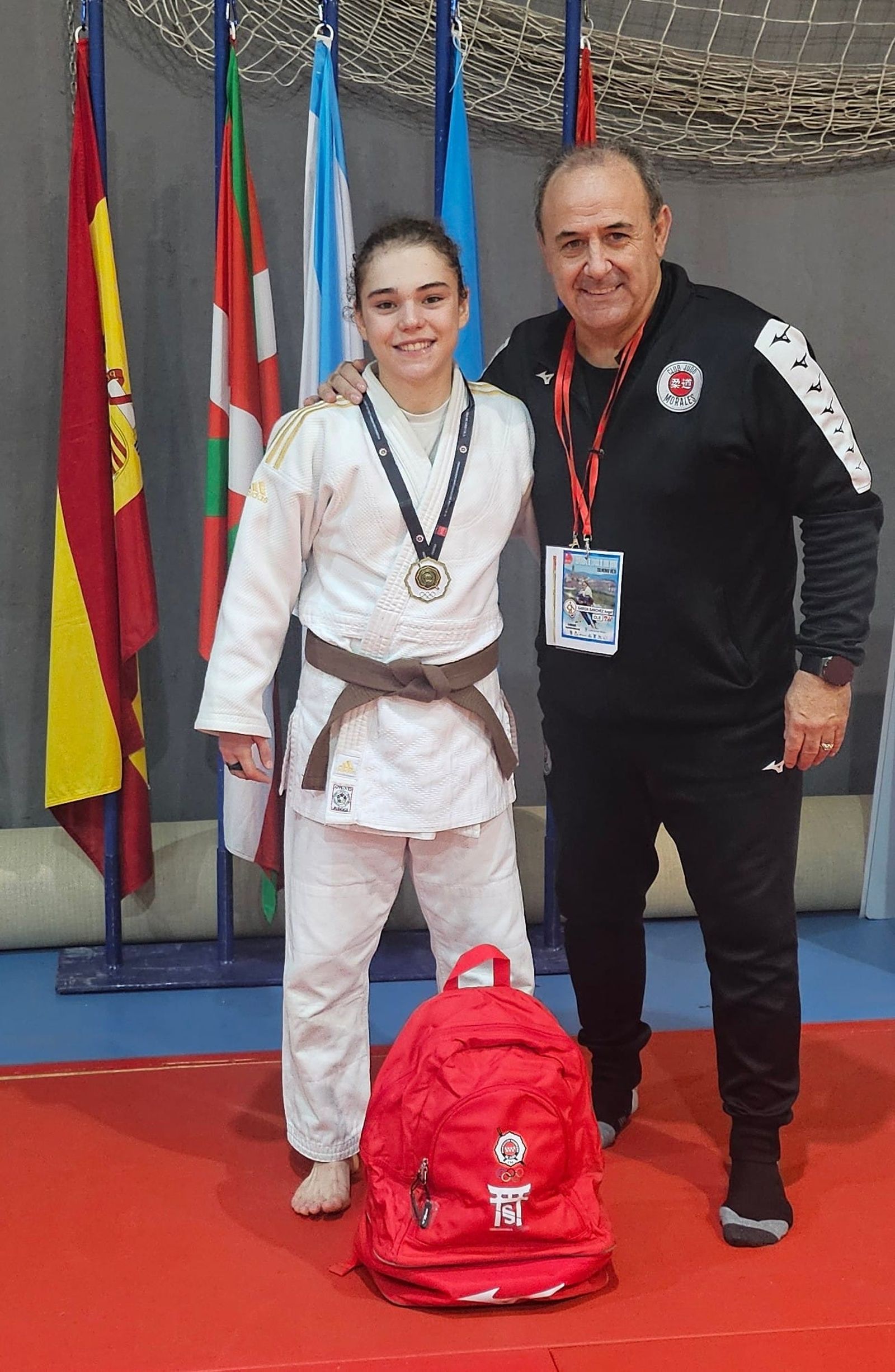 Elena Bahamonde, del club Judo Morales, campeona de la Super Copa España junior