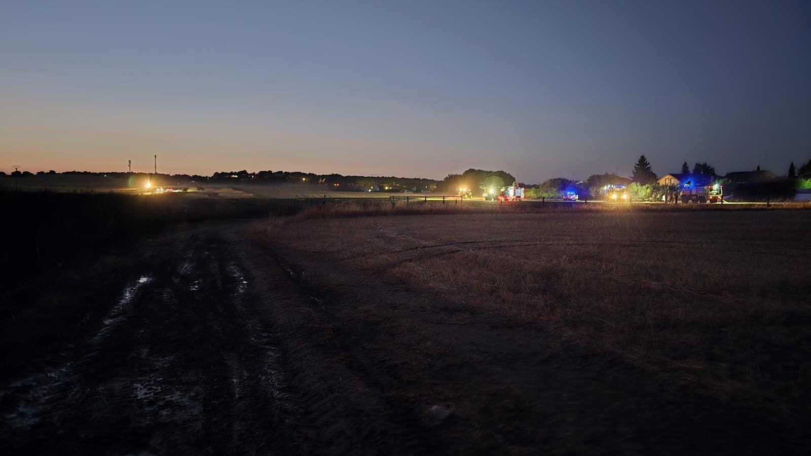 incendio junto a la CL-510 en Terradillos