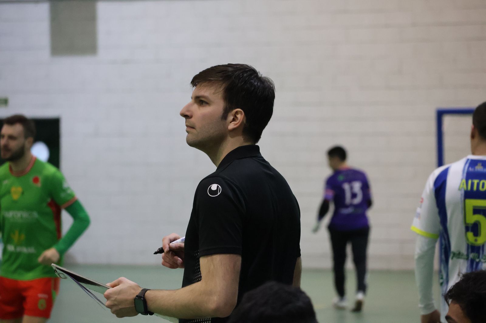 Marcos Vara en el partido con InterSala Zamora.