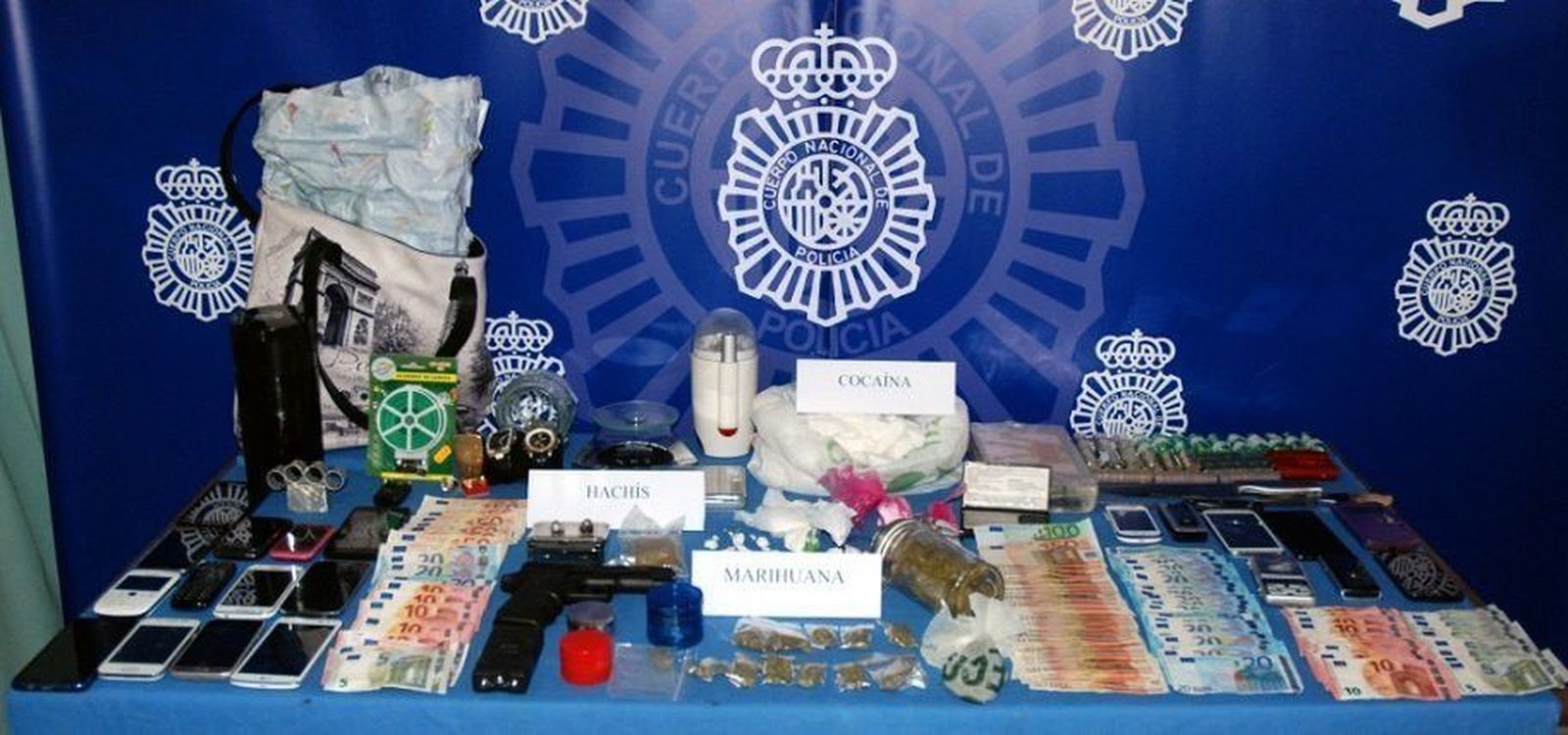 La Policía Nacional desarticula una sofisticada y activa banda de narcotráfico