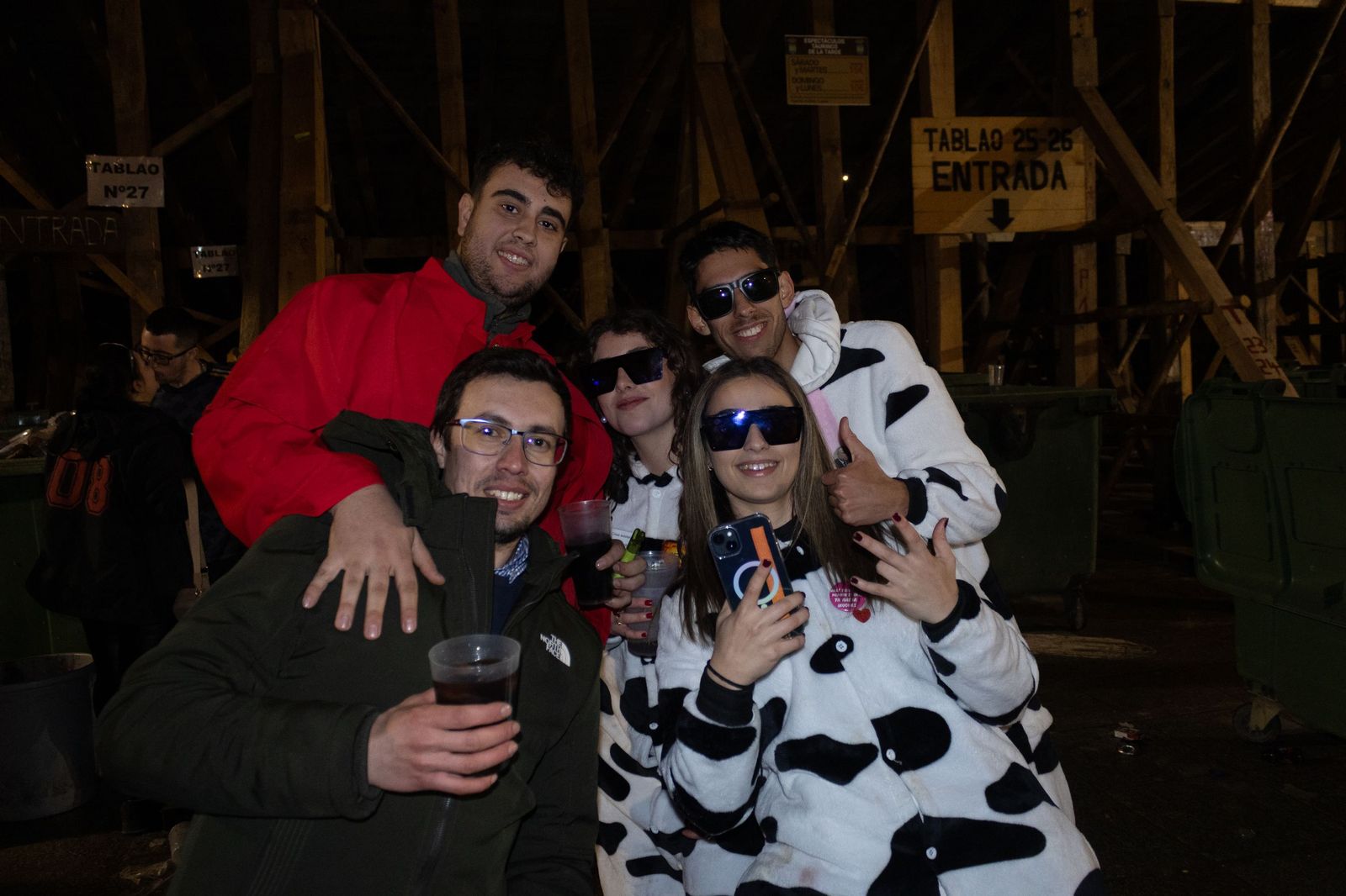 Salamanca de noche, sábado del Carnaval del Toro de Ciudad Rodrigo