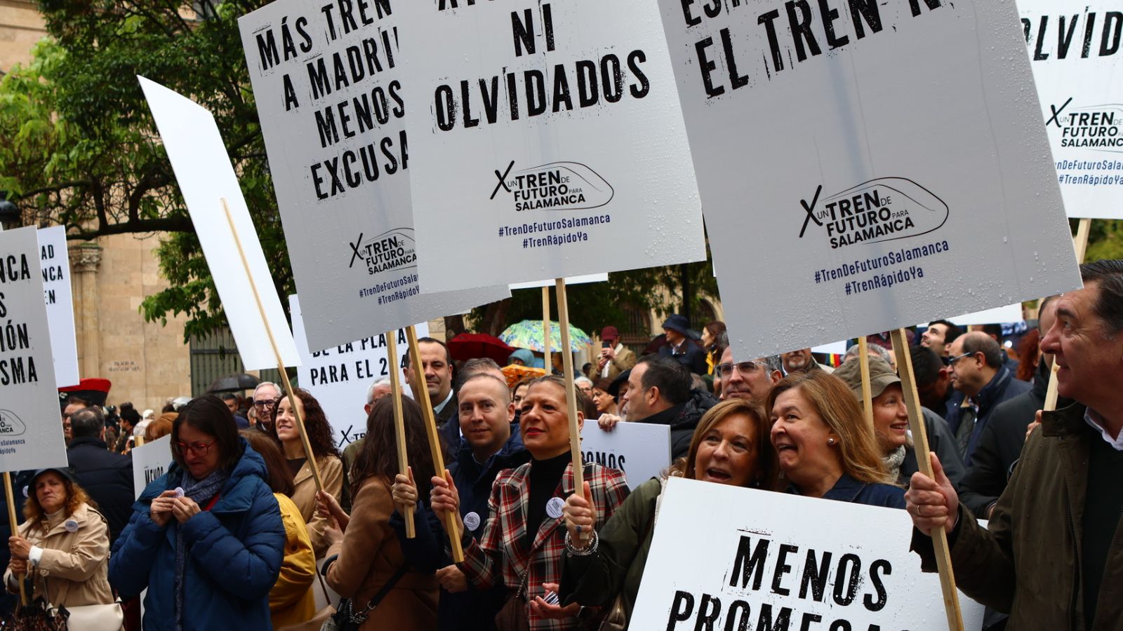 Protesta del 10 de mayo por unas mejores conexiones ferroviarias en Salamanca