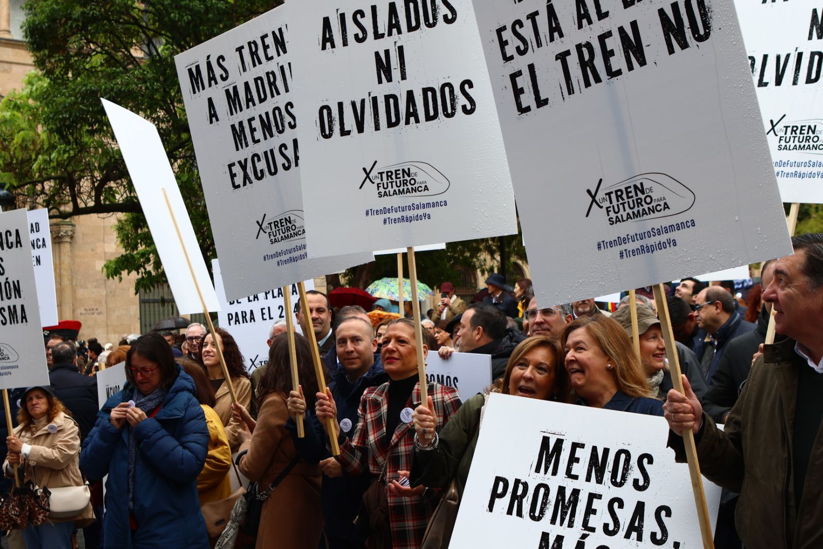 Protesta del 10 de mayo por unas mejores conexiones ferroviarias en Salamanca