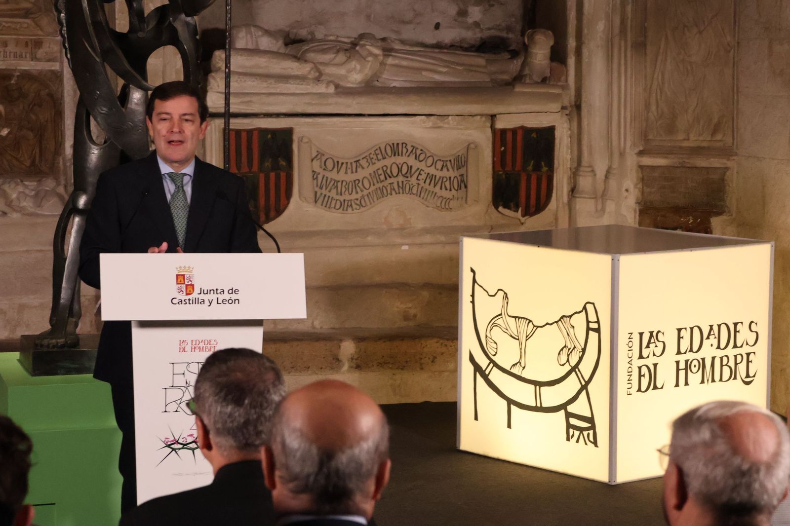 Alfonso Fernández Mañueco durante su intervención en Las Edades del Hombre