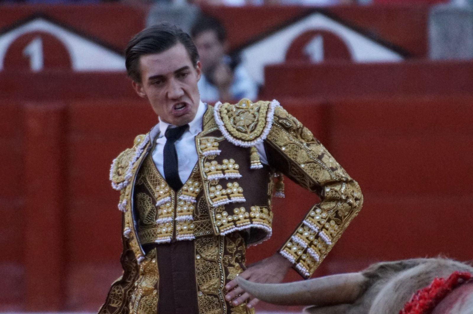 Clase práctica con alumnos de la Escuela de Tauromaquia de Salamanca (Diego Mateos, Noel García y Álvaro Rojo con erales de Esteban Isidro)