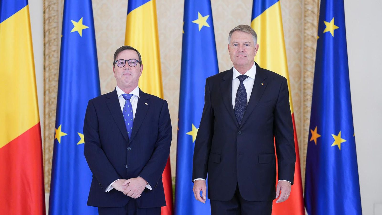 El mirobrigense José Antonio Hernández junto con Klaus Iohannis | Foto Gobierno de España