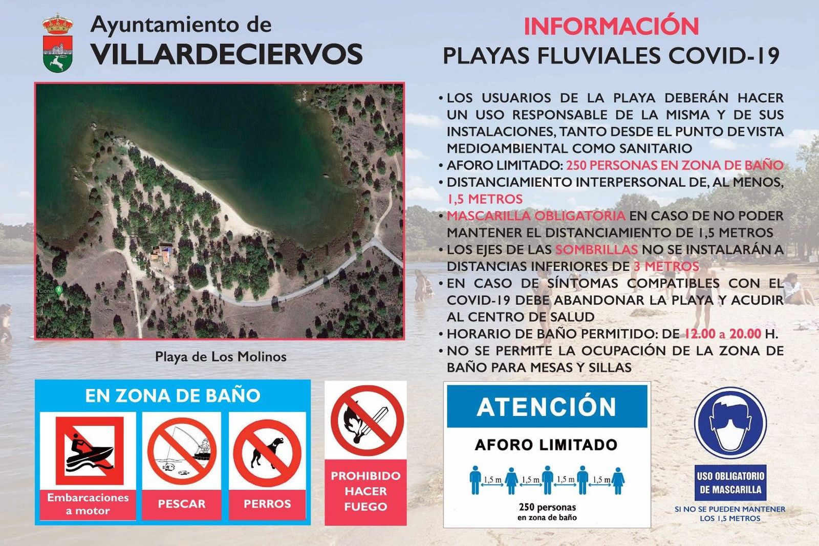 Medidas playa villardeciervos