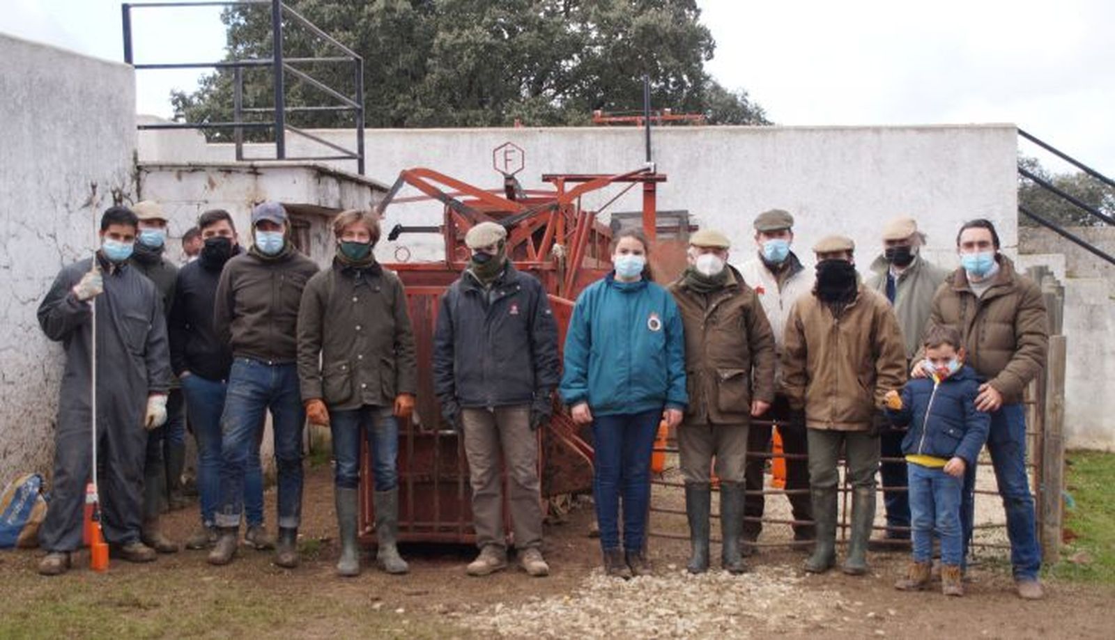 Herradero de la ganadería Pilar Población 