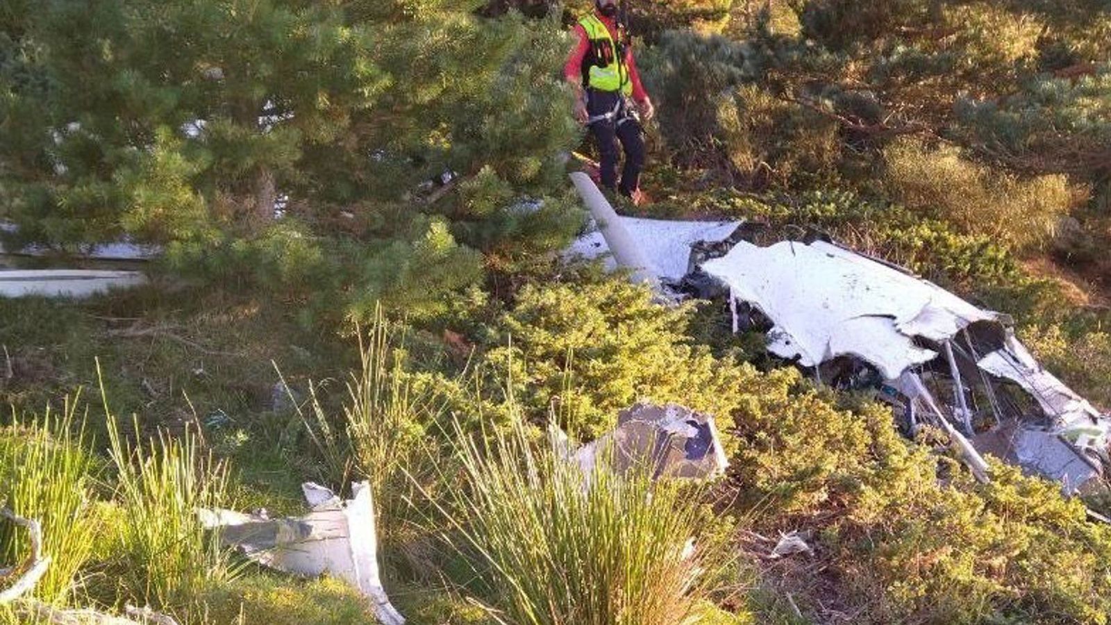 Muere el piloto de una aeronave en un accidente en la vertiente segoviana de Peñalara