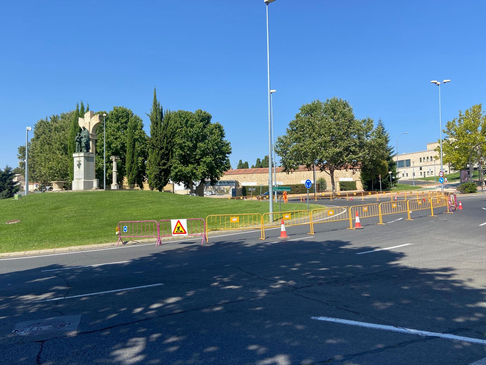 Cortes de tráfico, obras