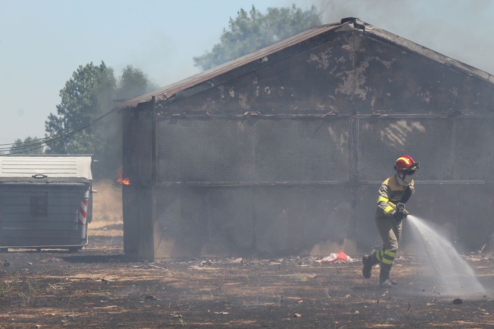 Incendio forestal en la zona de peñas de Santa Marta de Tormes