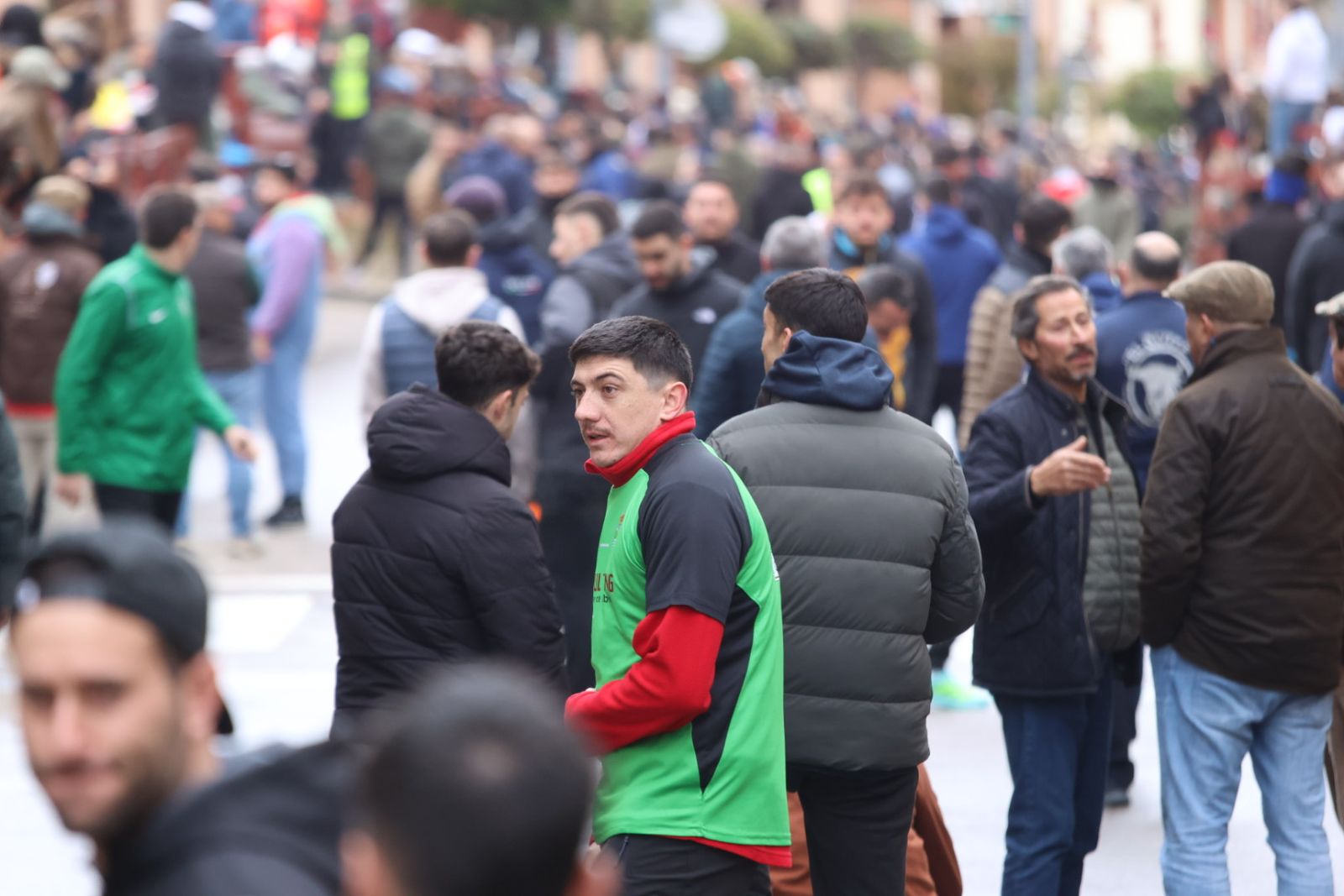 Ambiente en el encierro a caballo de Ciudad Rodrigo