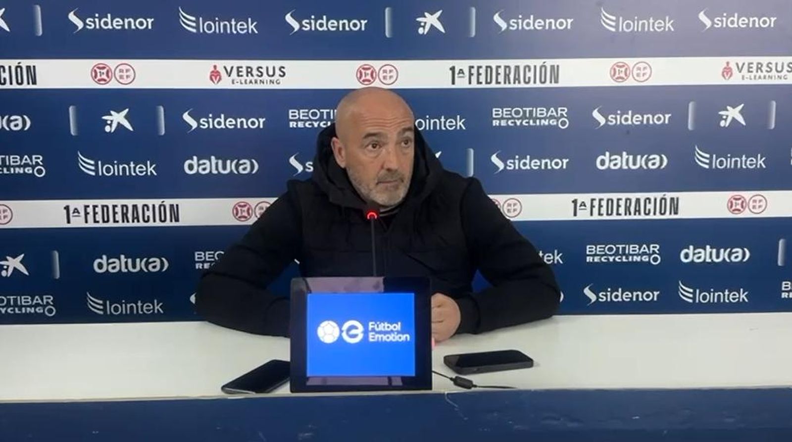 Juan Sabas, en rueda de prensa