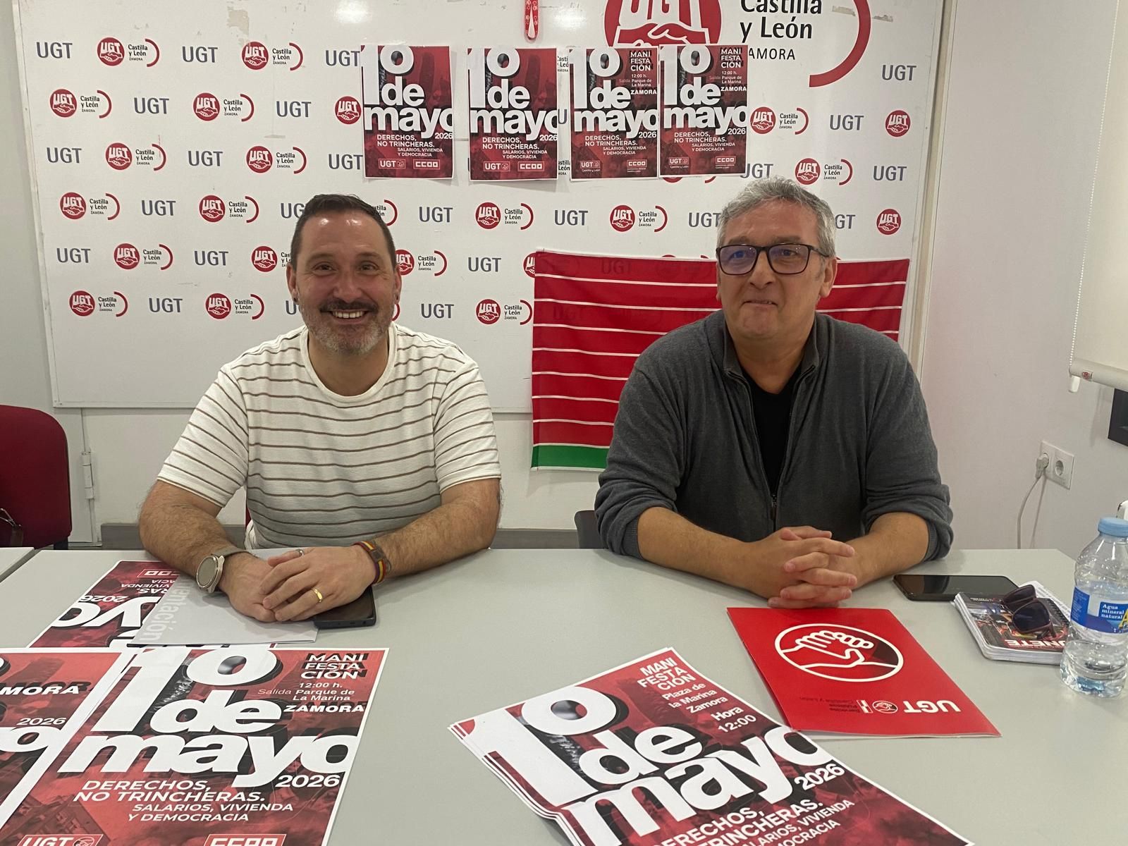 Jesús Carretero y Juan Escudero durante la rueda de prensa