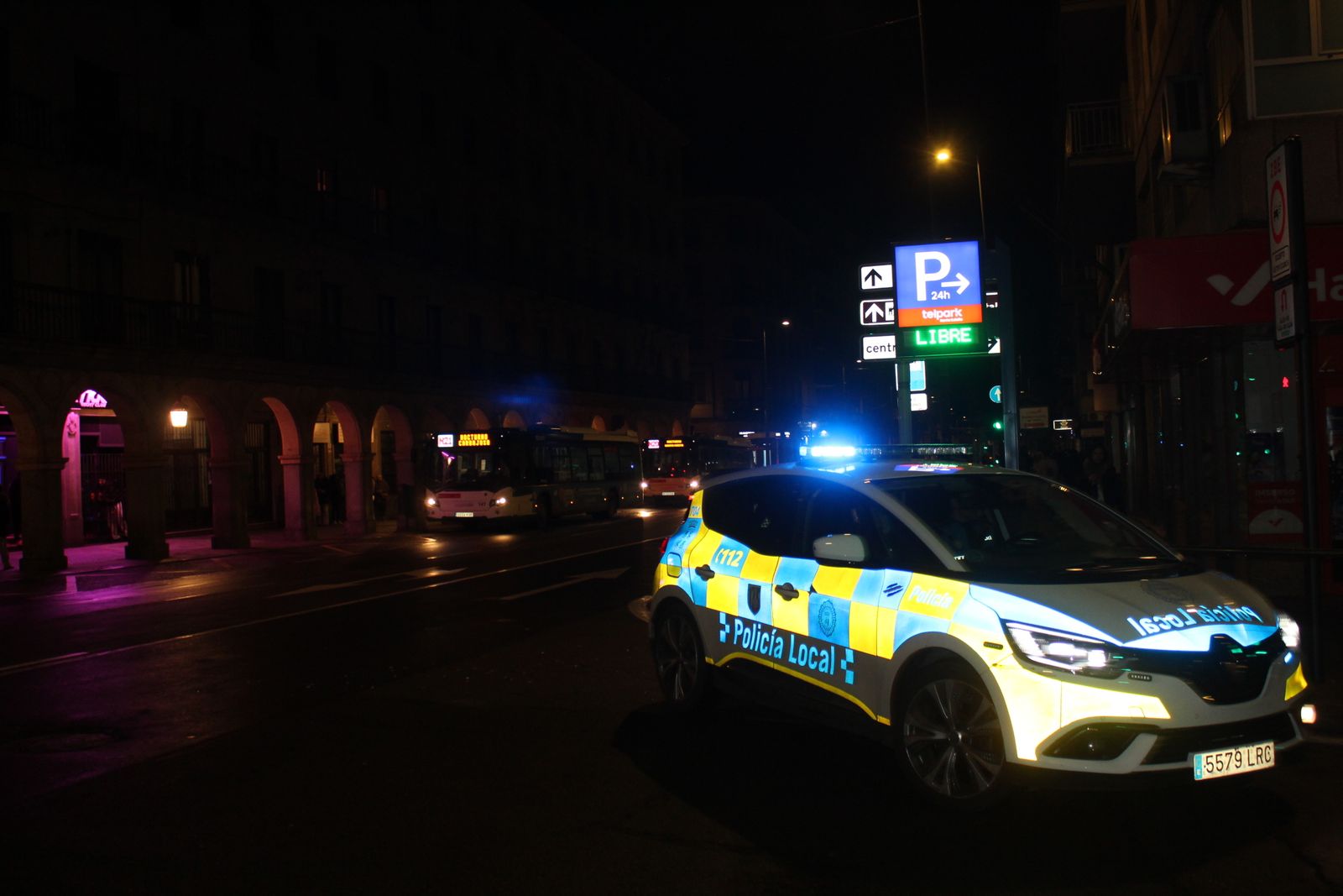 Accidente de moto en gran vía