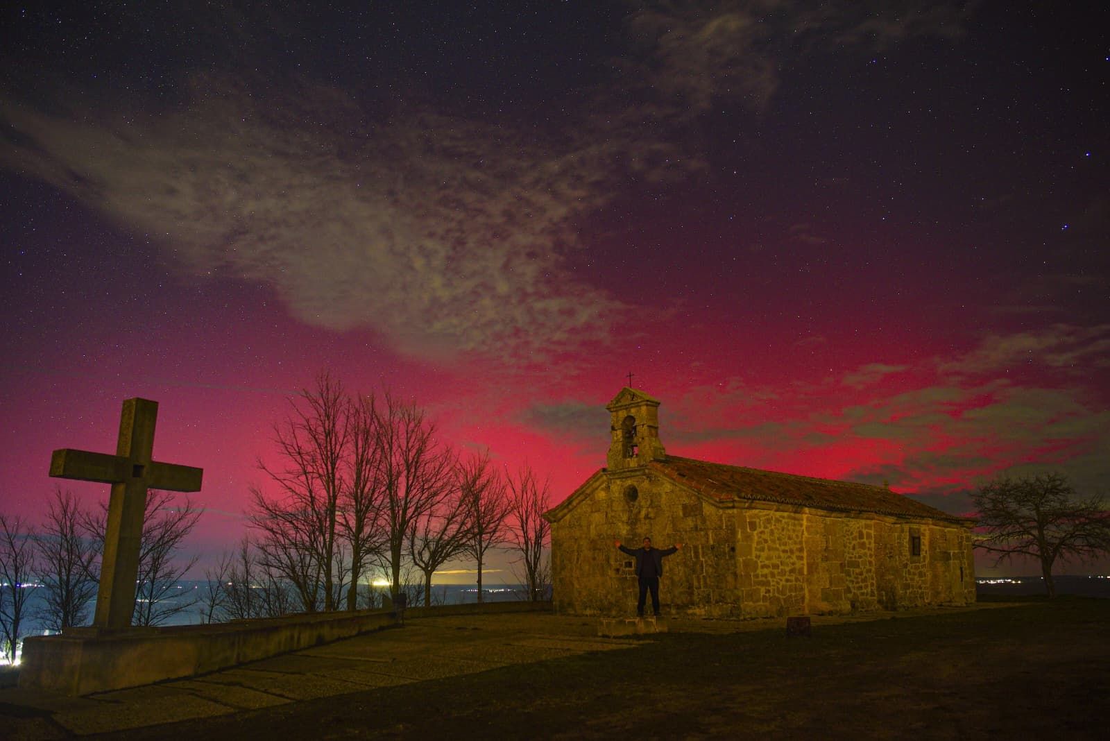 Auroras Boreales en Monterrubio de la Armuña