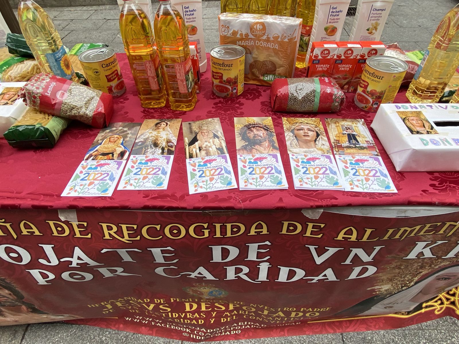 Hermandad de Jesús Despojado recogida alimentos