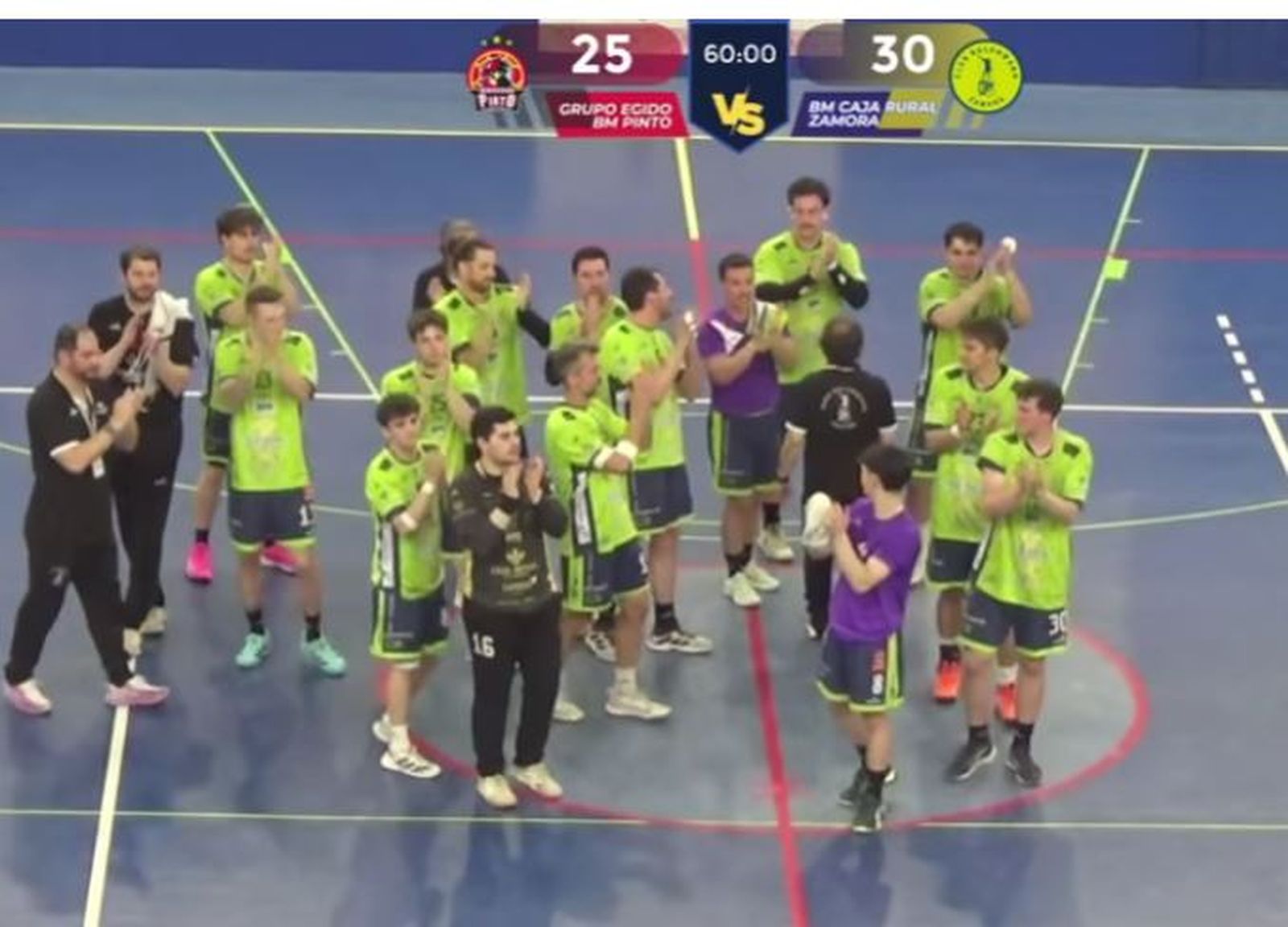 BM Zamora vence al BM Pinto y se proclama campeón de grupo