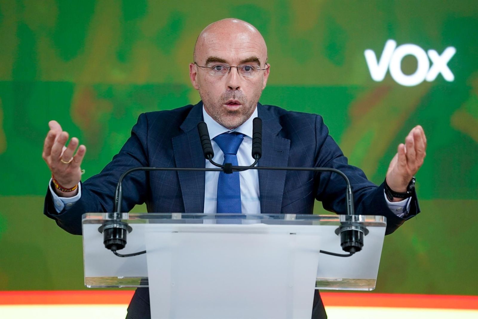 El vicepresidente primero de Acción Política y eurodiputado de Vox, Jorge Buxadé. Foto Europa Press