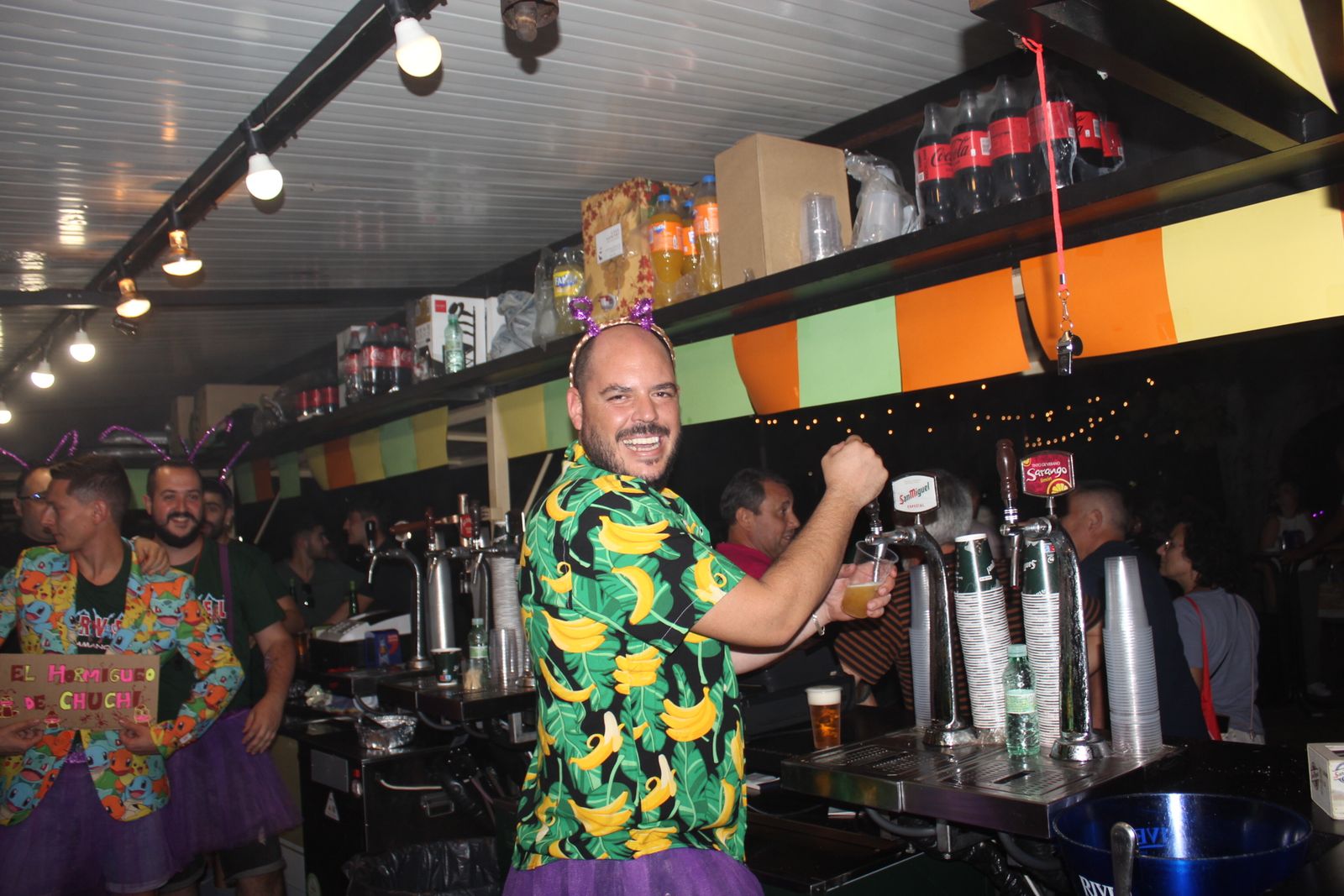 Ambiente en la Feria de Día en la tarde de este lunes