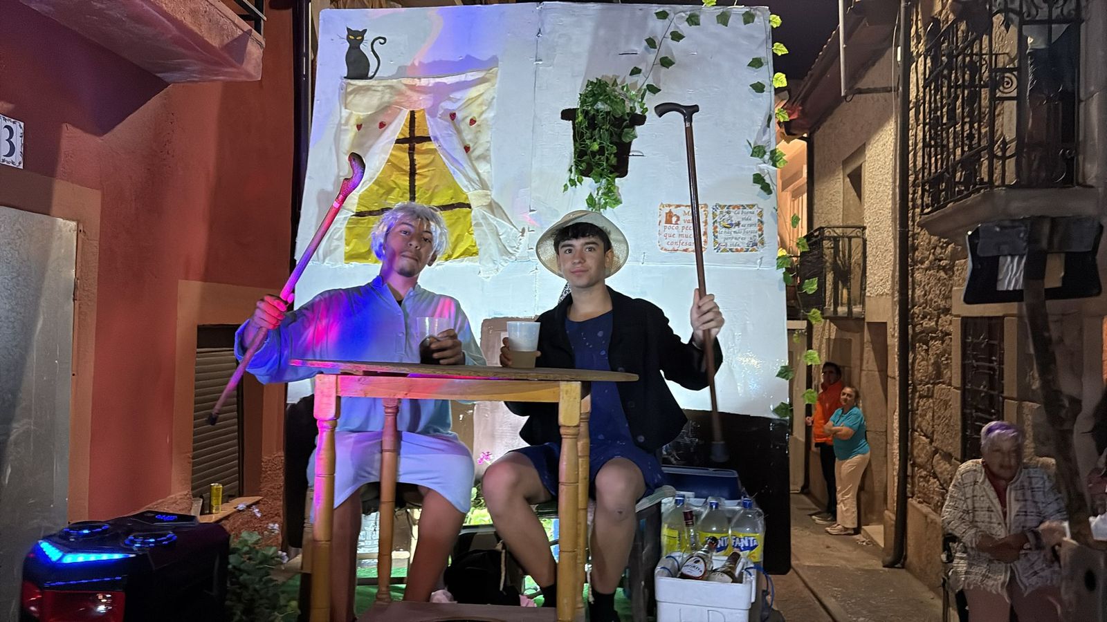 Desfile de carrozas en Pereña