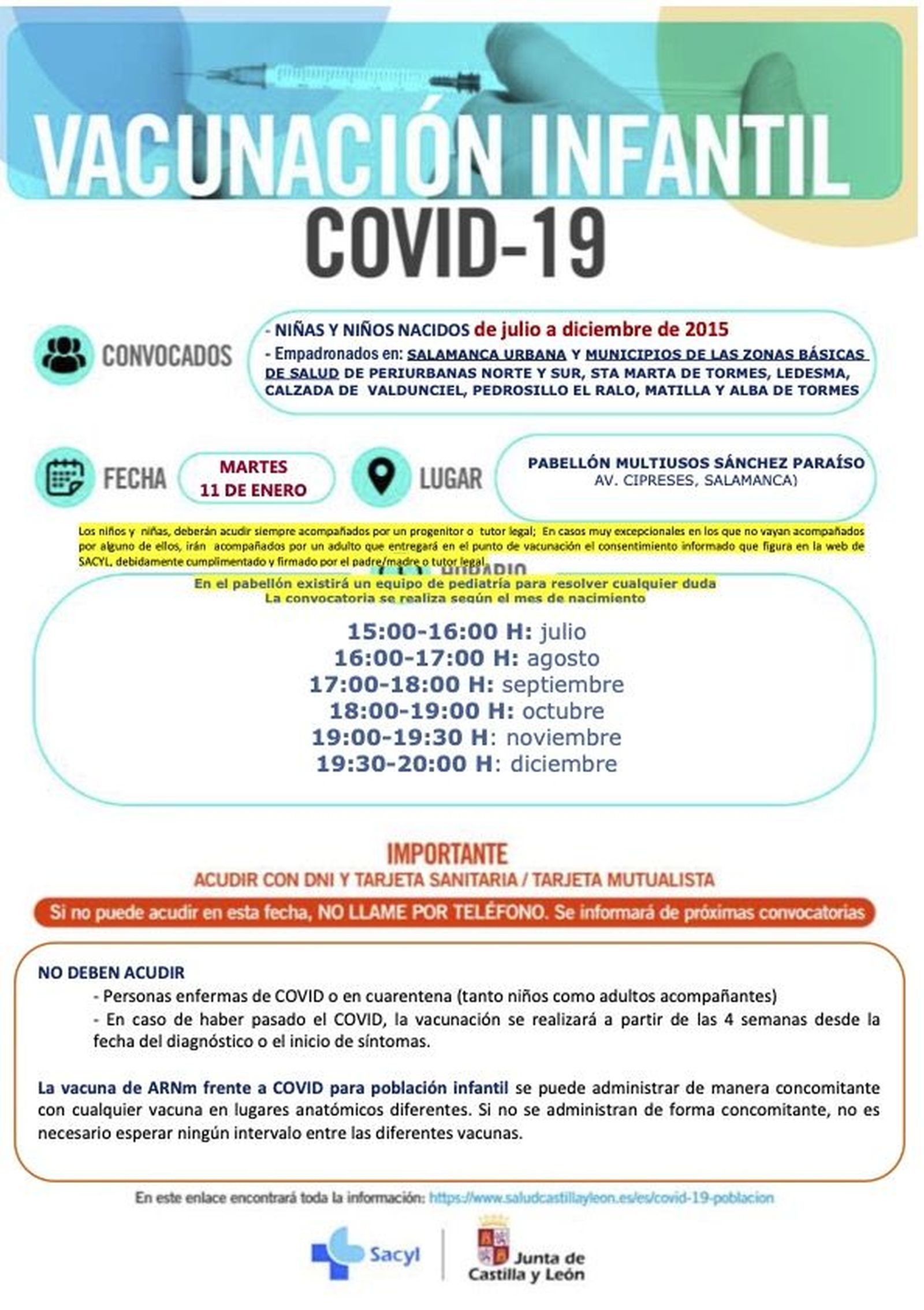 SALAMANCA CAPITAL Y ALREDEDORES 11 ENERO julio diciembre 2015 1ª Pfizer