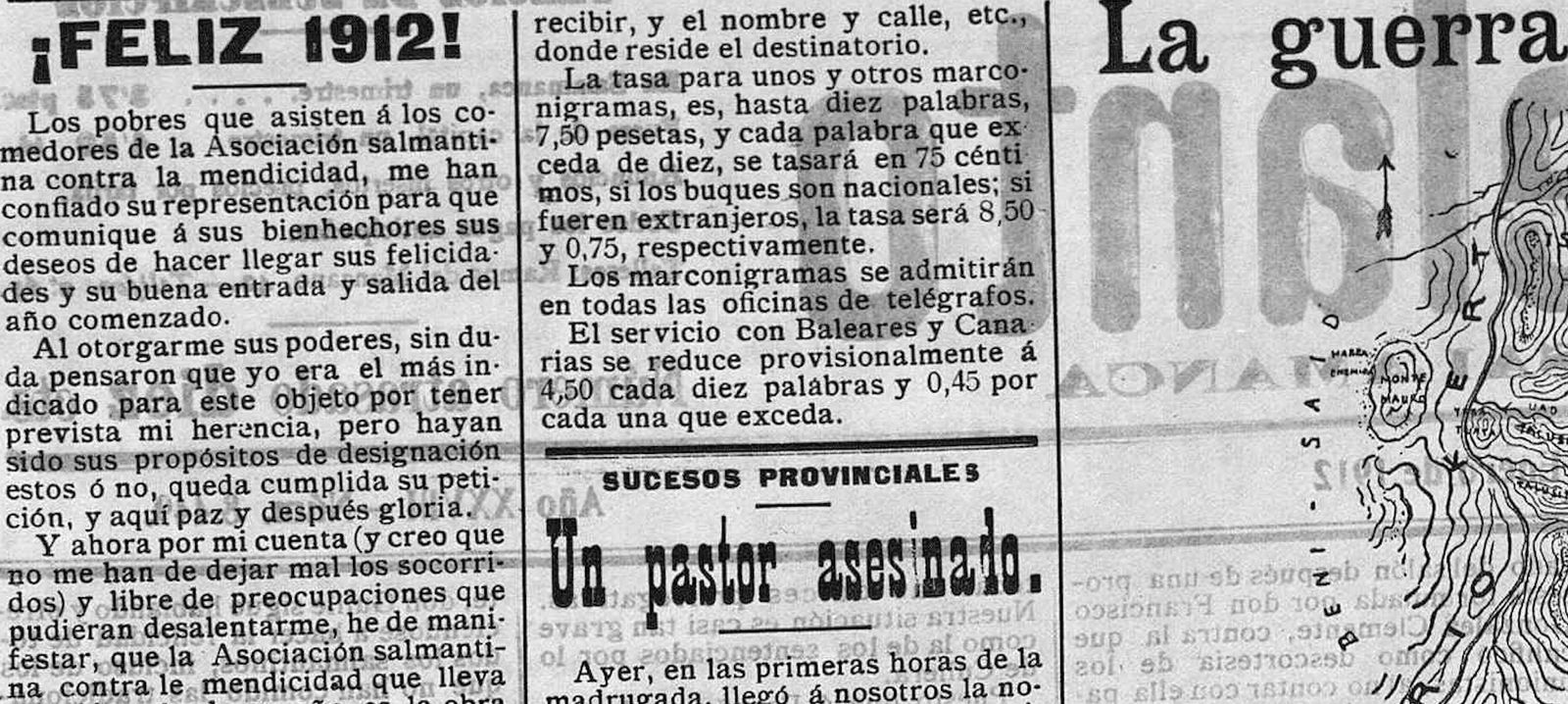 Recorte de prensa del asesinato en La Zarza de Pumareda Recorte de prensa del asesinato en La Zarza de Pumareda