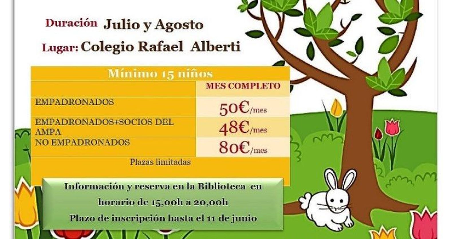 CARTEL CAMPAMENTO DE VERANO FOREVENT