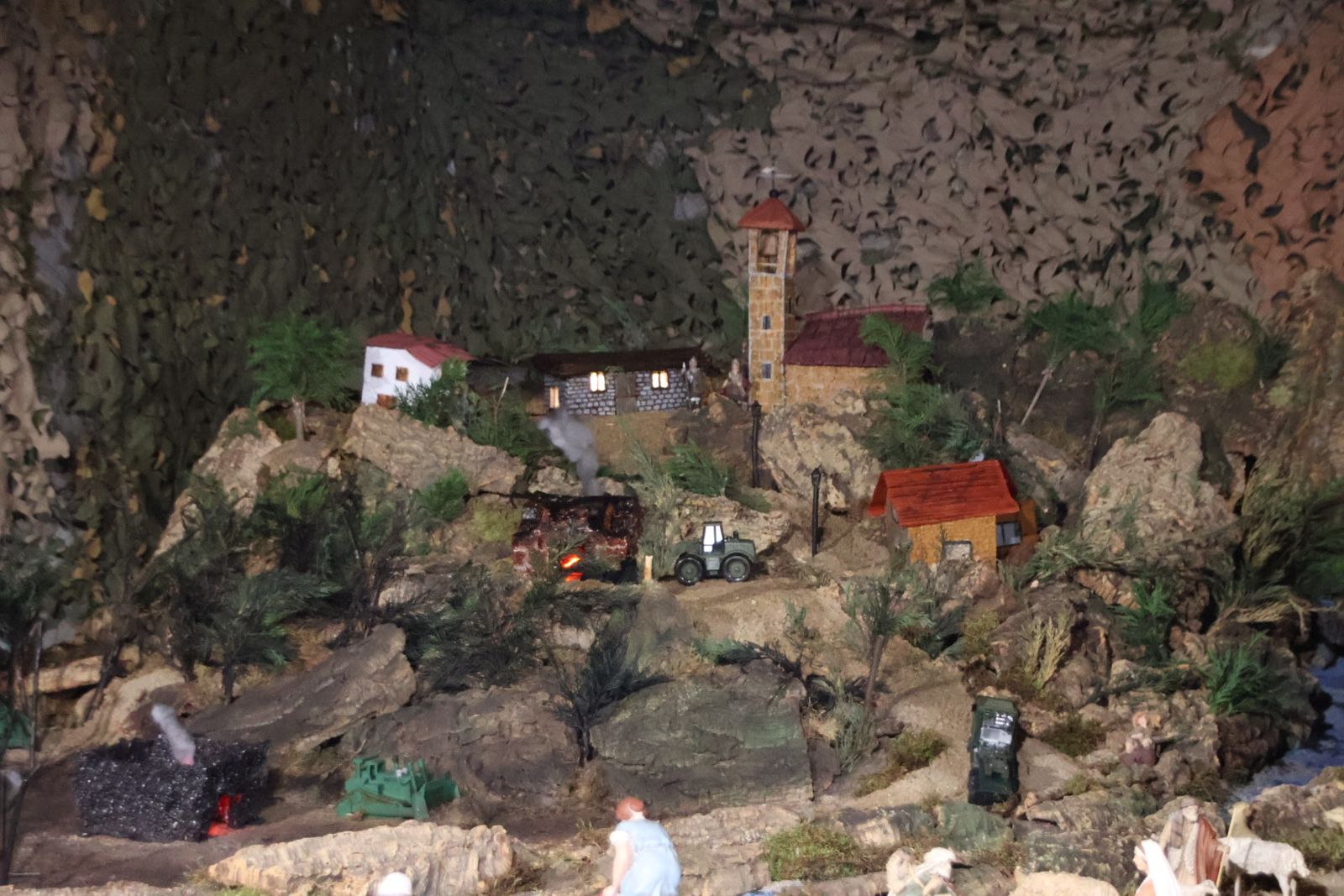 Portal de Belén en el cuartel de los militares