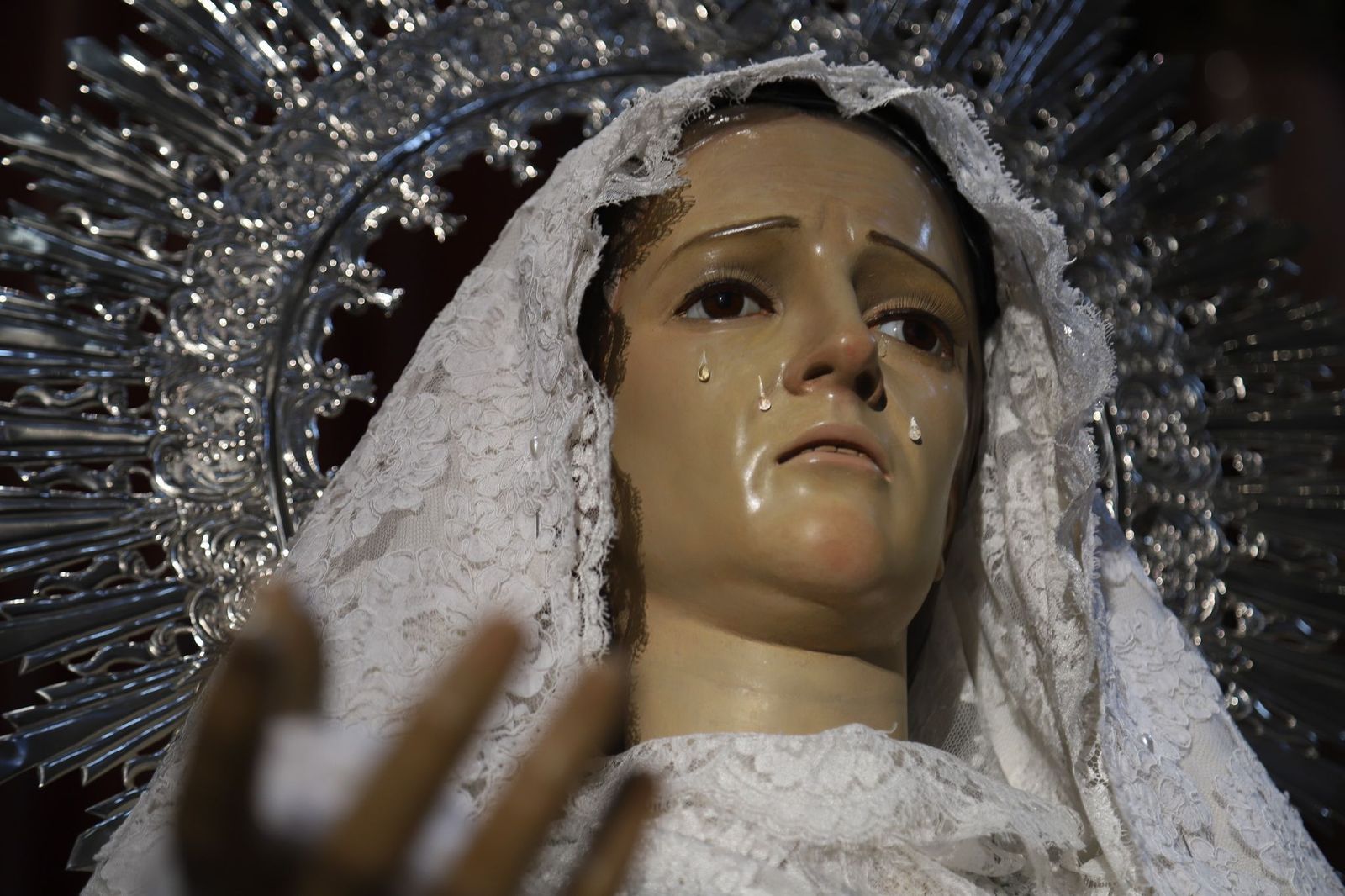 La imagen de la virgen de la Esperanza restaurada Foto: María Lorenzo